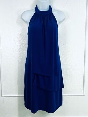 Laundry by Design One-Shoulder Layered Dress - Royal Blue